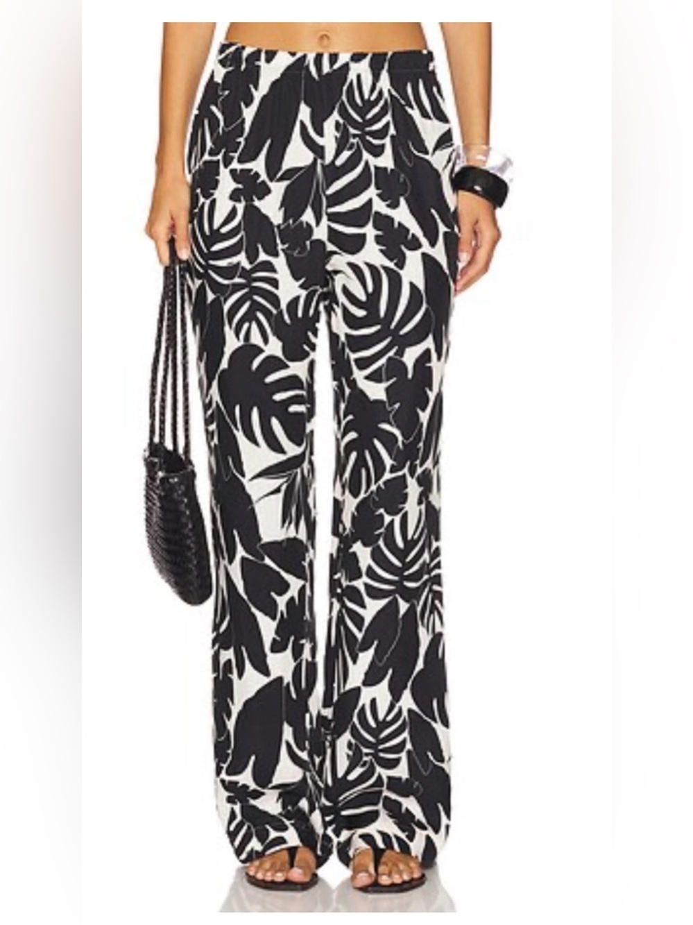 Anine Bing Elain Wide-Leg Pants S NWT